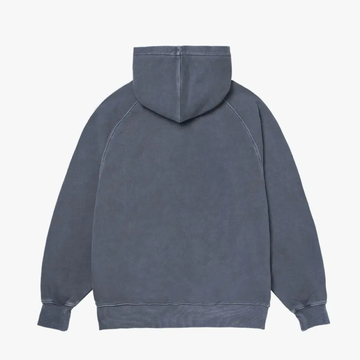 골스튜디오 LETTERING PIGMENT DYED HOODIE-GREY