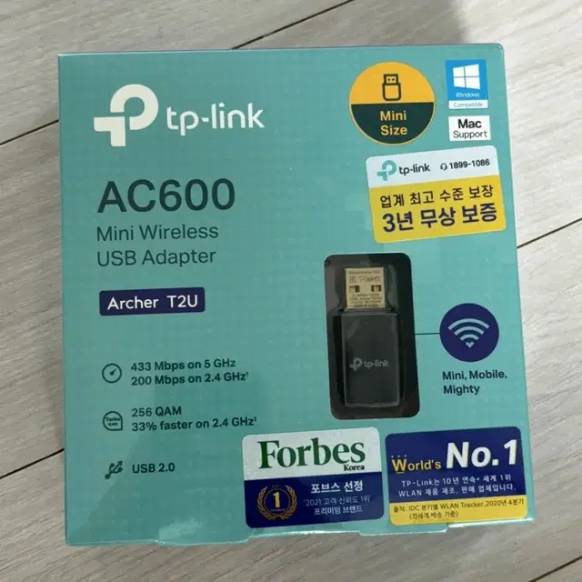 티피링크 와이파이 동글이 (새상품) 무선 usb 어댑터 AC600