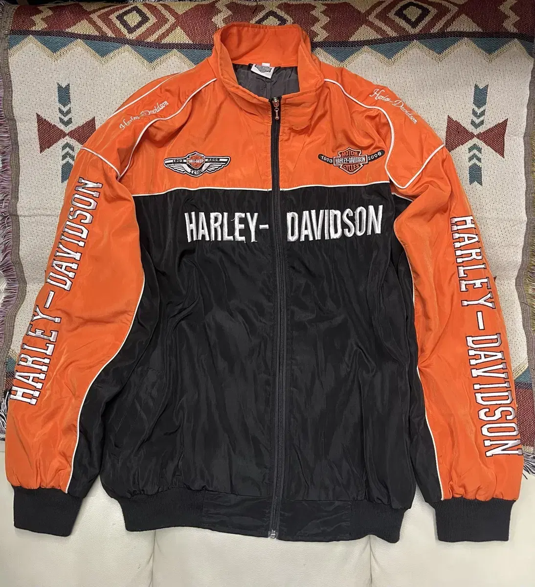 00s Harley-Davidson 105th Anniversary Spellout Jacket