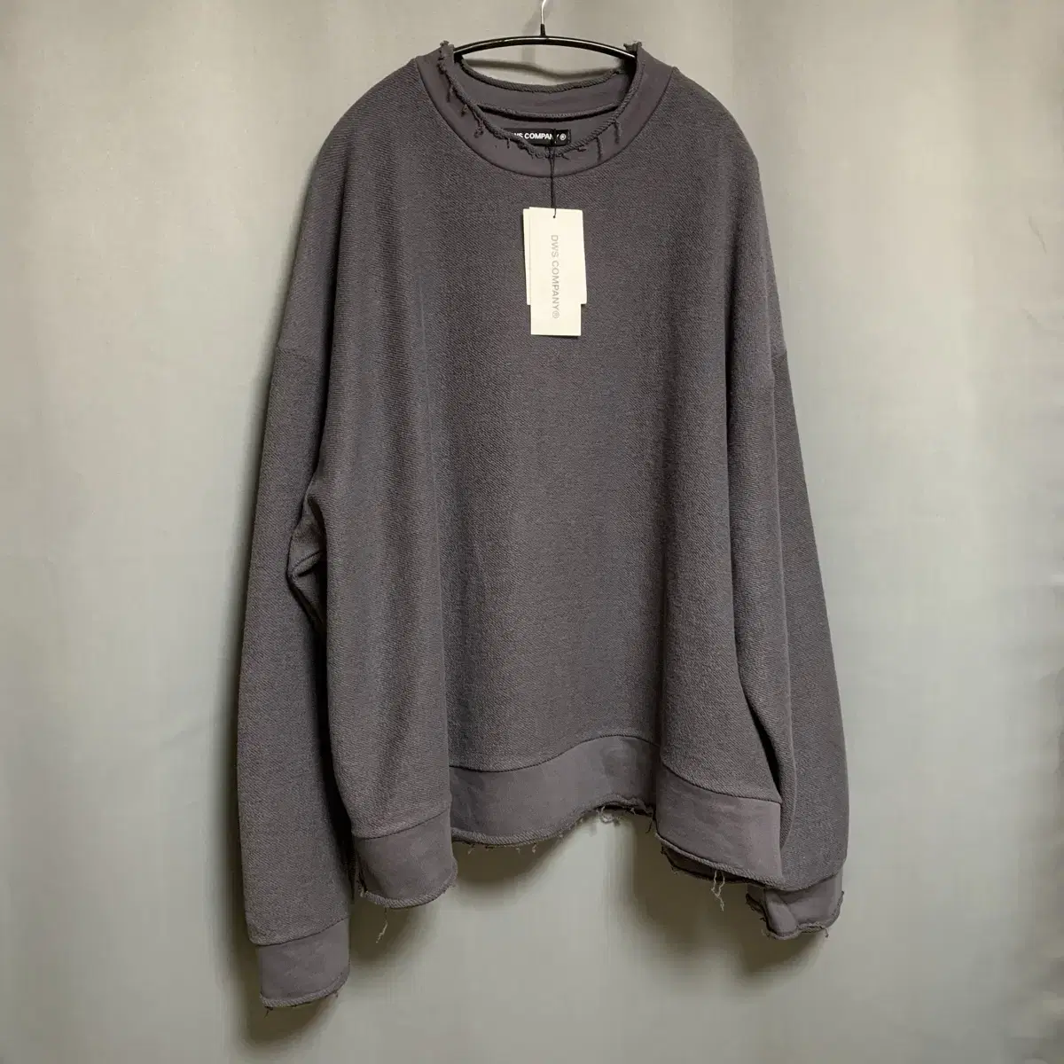 DWS COMPANY Reverse Sweatshirt Dark Grey New