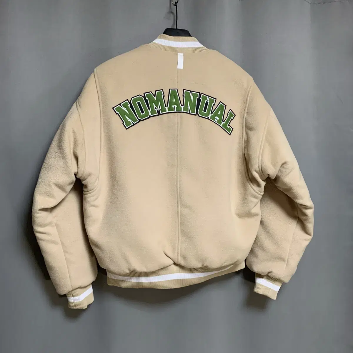 노매뉴얼 TAYLOR VARSITY JACKET - BEIGE (M)