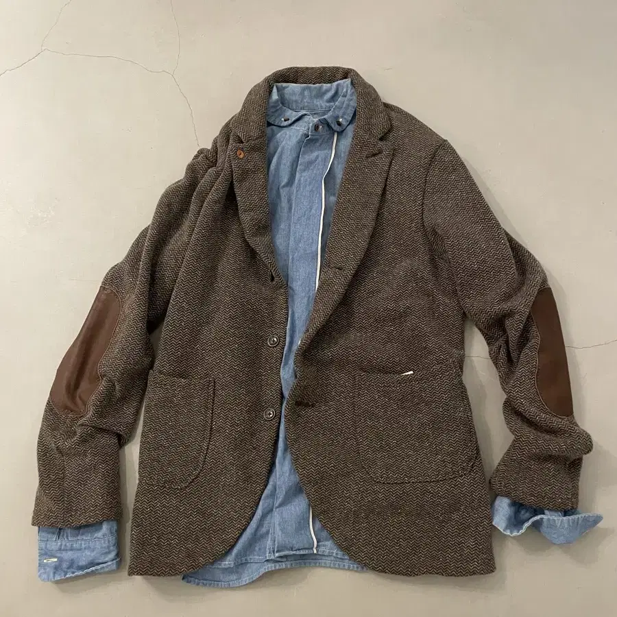 KAPITAL wool blend knitted jacket