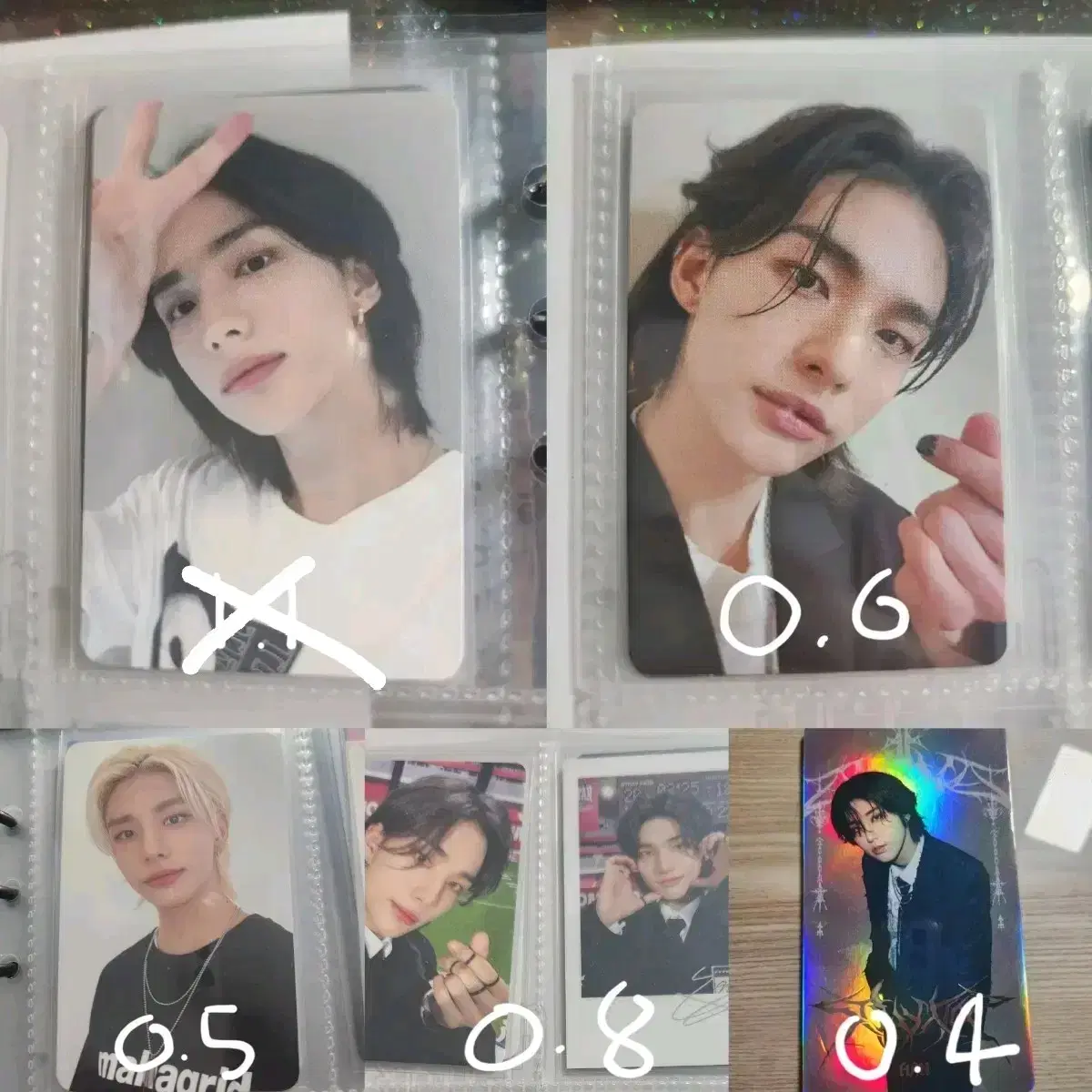 Behind more) skz hyunjin photocard, trading kard wts