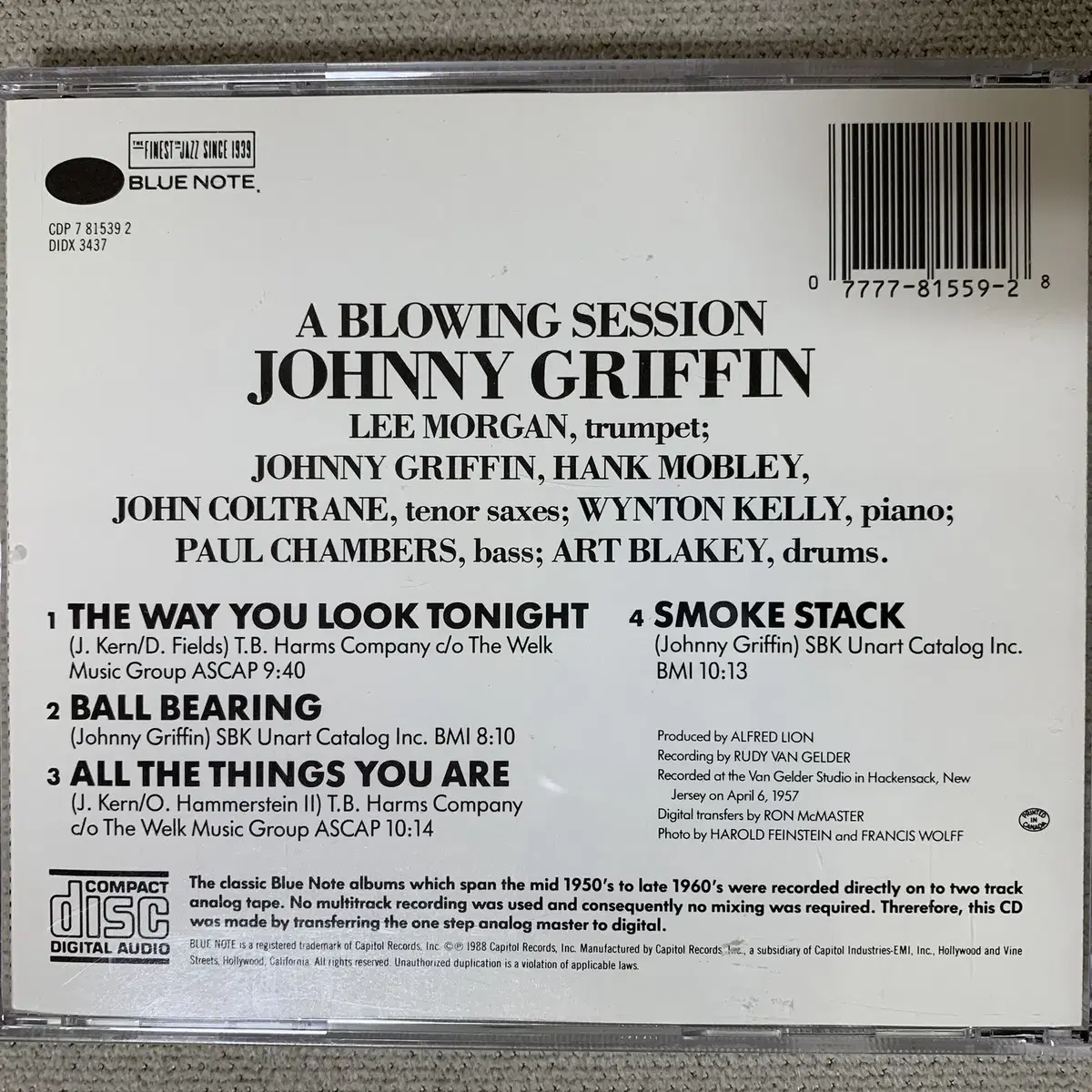 [CD] Johnny Griffin - A Blowing ...