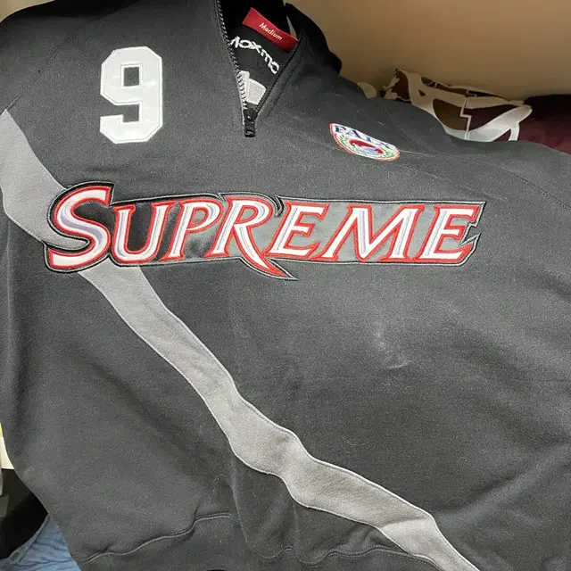 Supreme Equipe Half Zip Sweatshirt Black