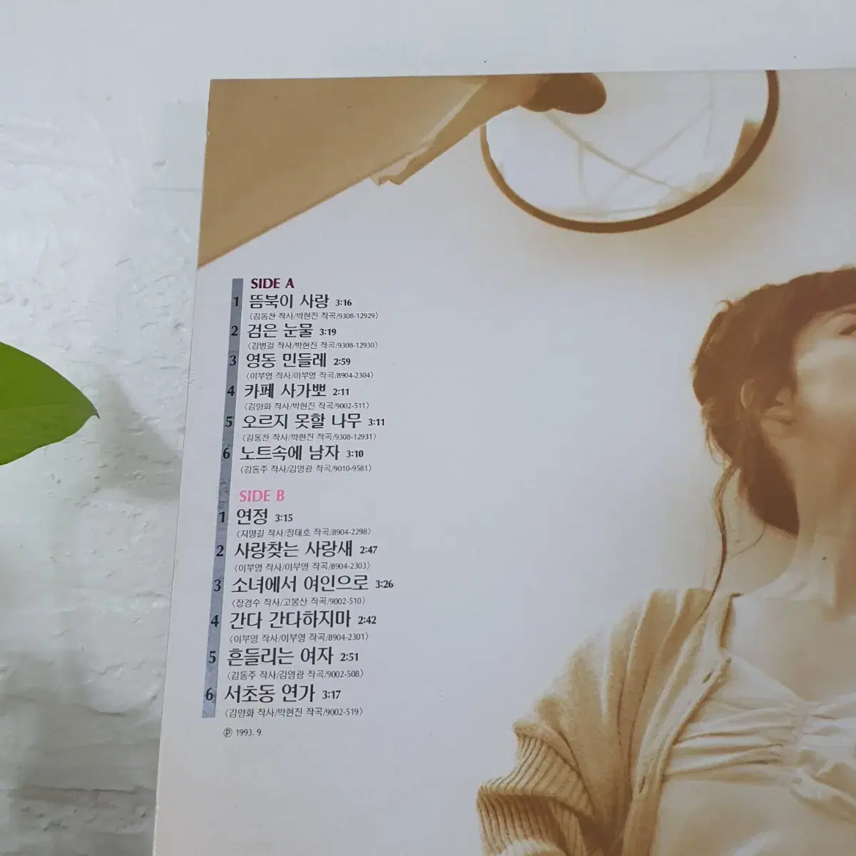 이승아 LP  1993   뜸북이사랑    검은눈물   귀한음반