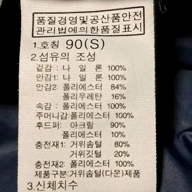 노스페이스 하이벤트 구스다운 롱패딩 남성90