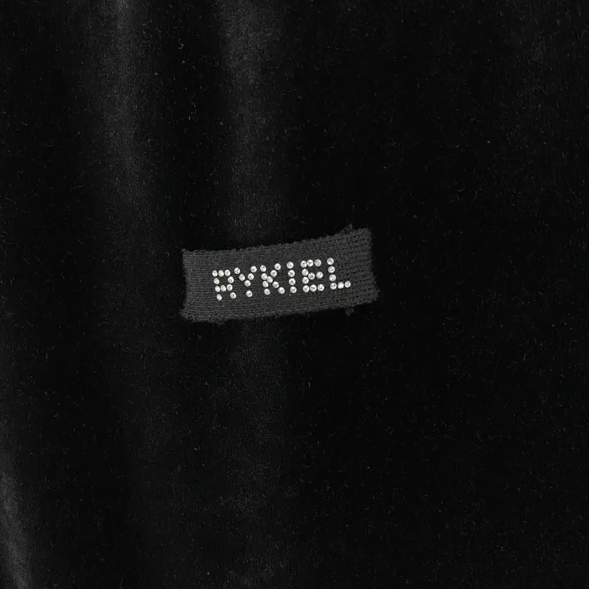 빈티지 SONIA RYKIEL 로고 디테일 벨벳 스커트