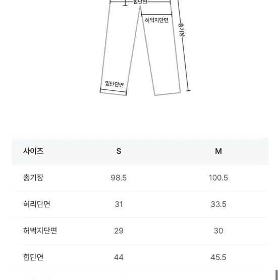 파인땡큐 슬랙스(새상품)