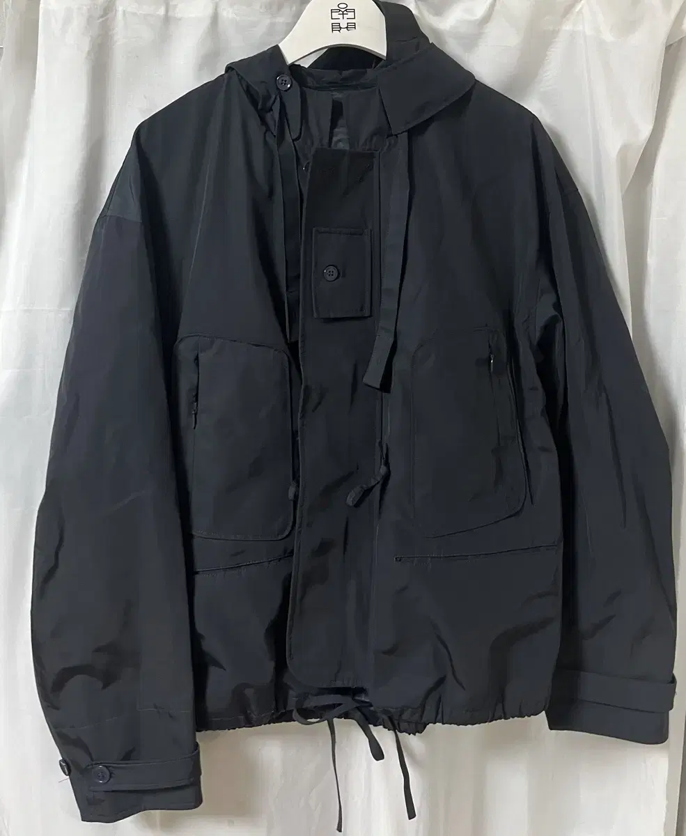 Polythene lew Hooded Parka 2 (Dark Navy)