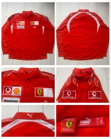 새상품급 페라리푸마 보다폰 F1 PIT 셔츠 XL