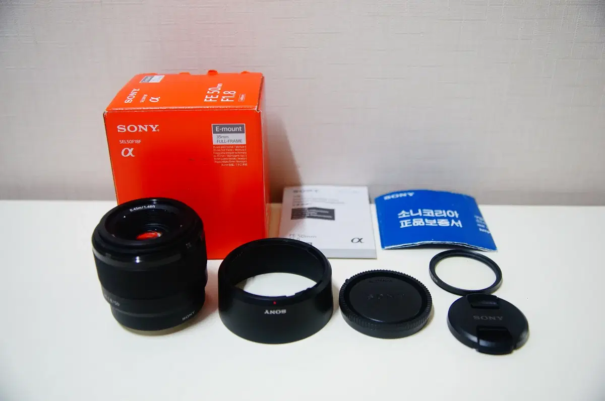 [소니] FE 50mm f1.8 풀프레임 여친렌즈팝니다.(23.5만원)