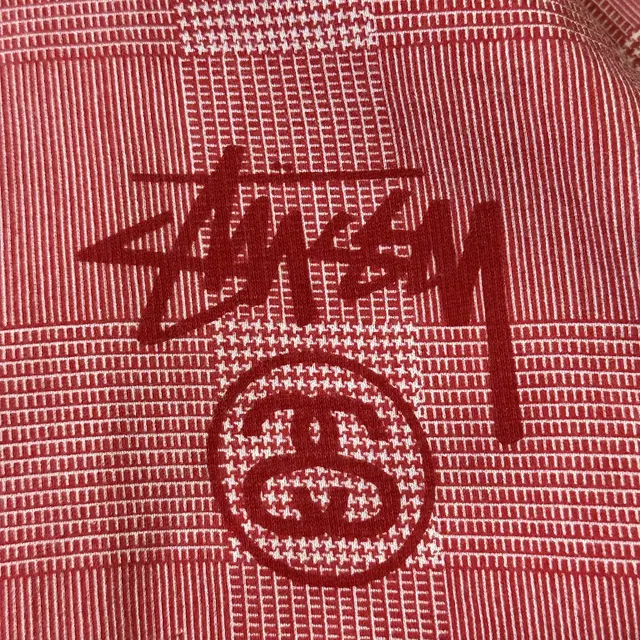 [XL] 희귀) 00s 스투시 STUSSY 어센틱 스탁로고 체크 후드집업