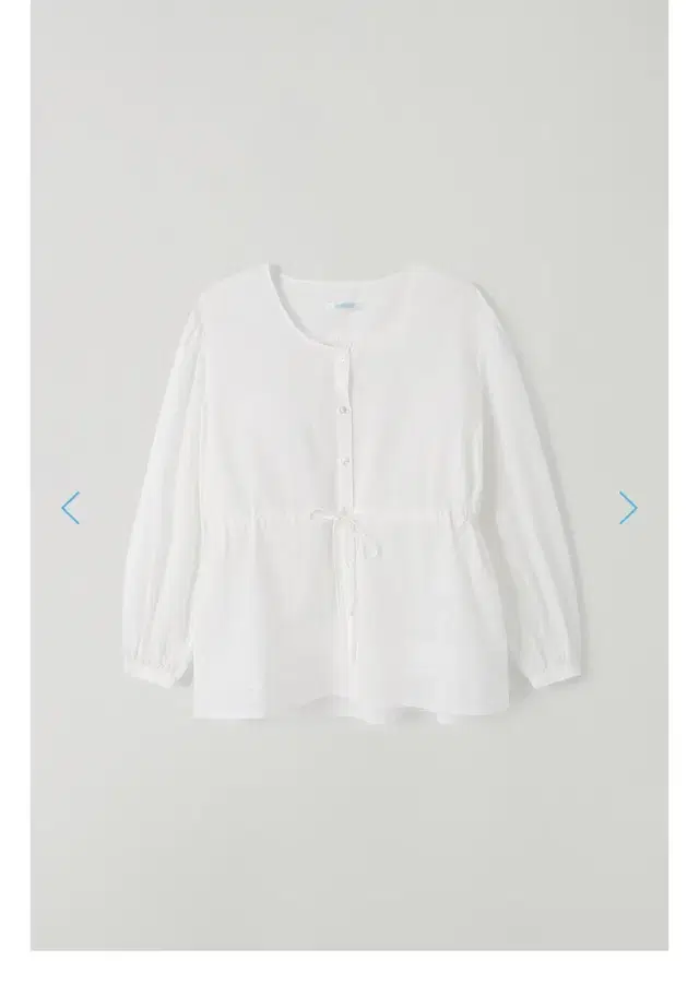 타낫 T/T Dense string blouse (white)