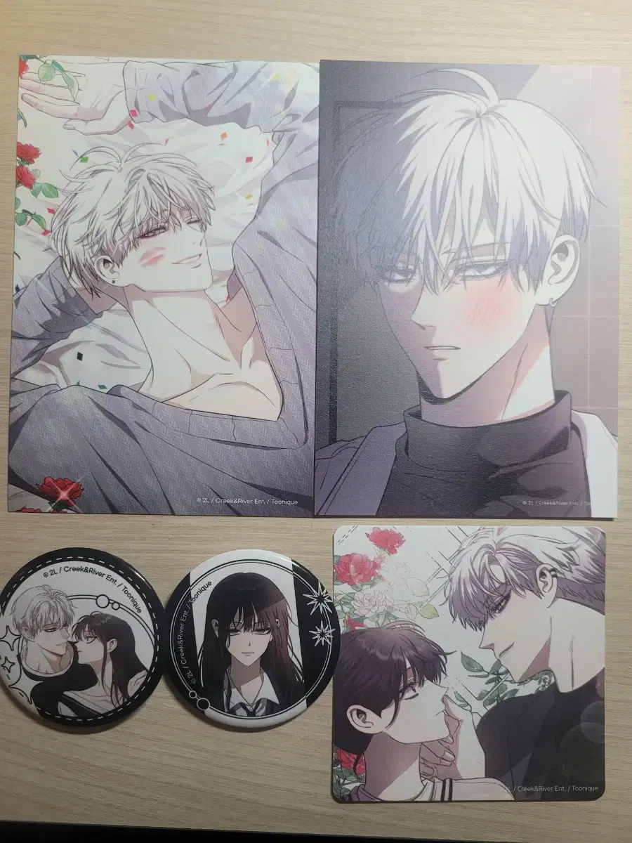 Dream to Freedom Webtoon Tonik Baek Siyoon birthday postcard Badge Coaster Goods sell Bulk