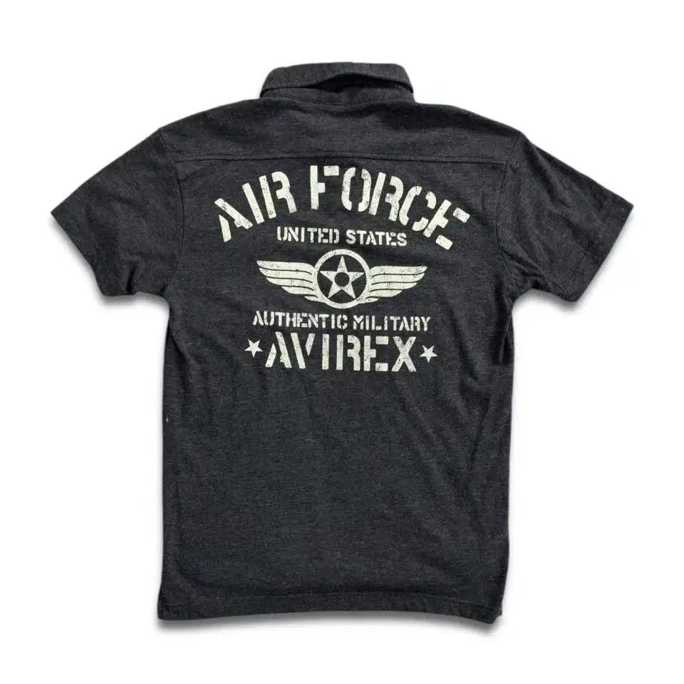 vintage avirex usaf military pique shirt