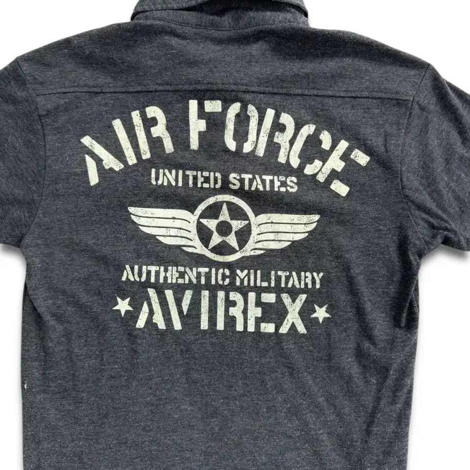 vintage avirex usaf military pique shirt