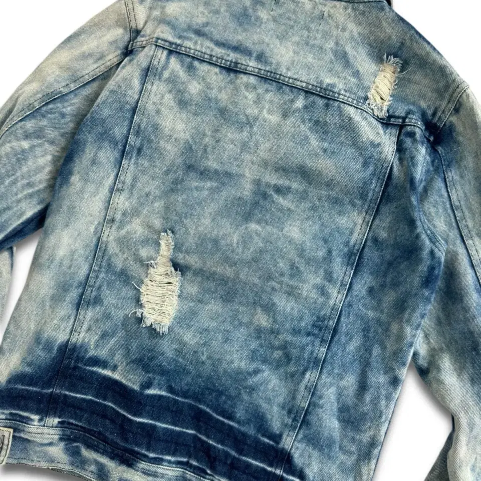 vintage acid wash denim jacket