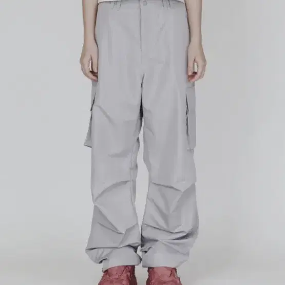 Addoff cargo wide flash pants grey