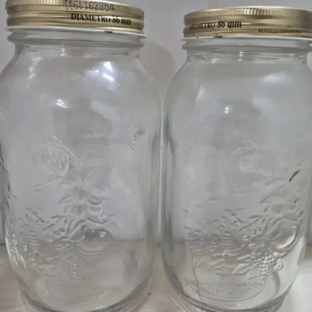 보르미올리 피도 유리병 2000ml, 1500ml  각 2병씩 총4병