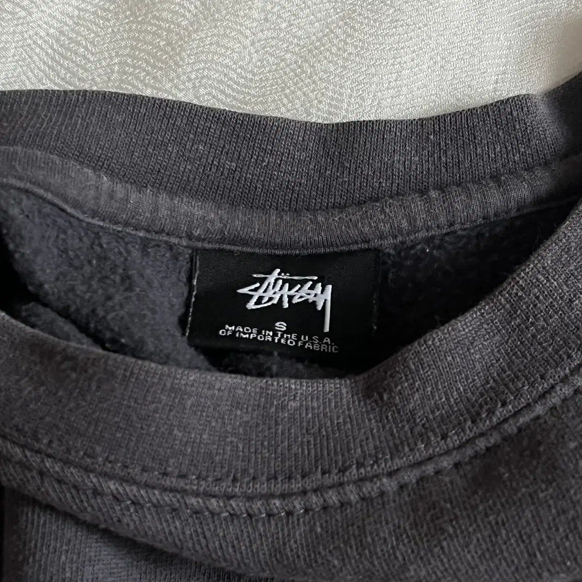 STUSSY cotton Sweatshirt ( made in USA )