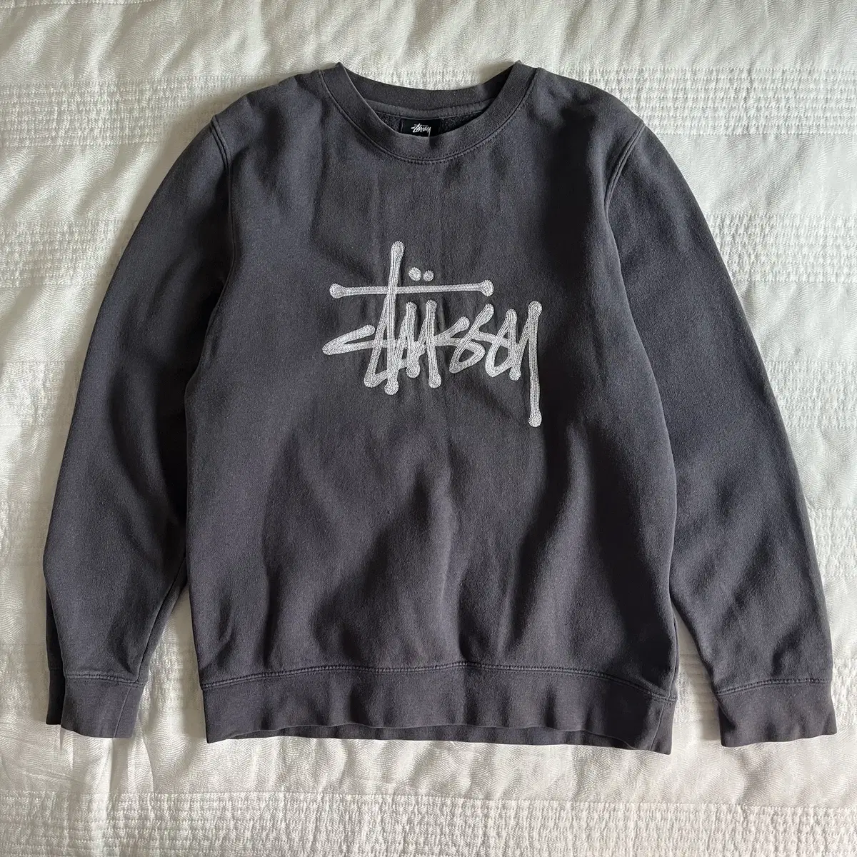 STUSSY cotton Sweatshirt ( made in USA )