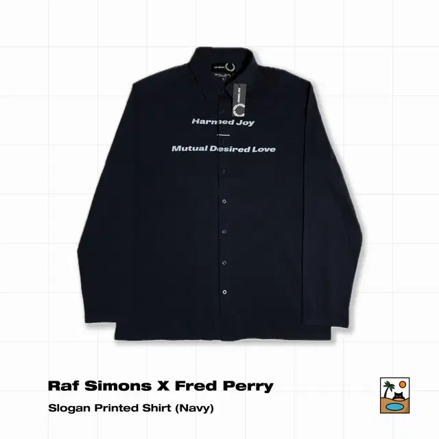 Raf simons X Fred perry Slogan Shirt