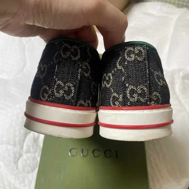 구찌 테니스 1977 자카드 데님 블랙 Gucci Tennis 1977