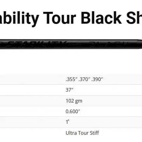 BGT 스태빌리티 투어 블랙 퍼터 샤프트