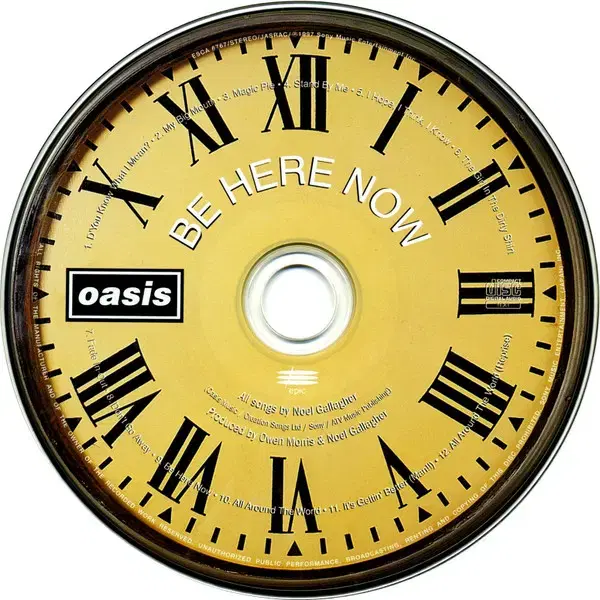 Oasis - Be Here Now (CD) 일본반1997Obi EX++