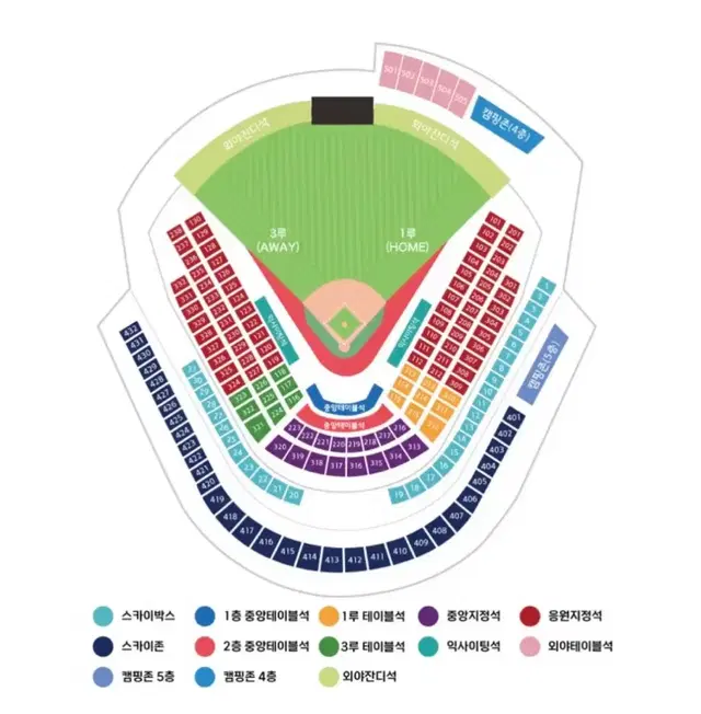 준플레이오프 3차전 LG VS KT 3루 스카이존 2연석