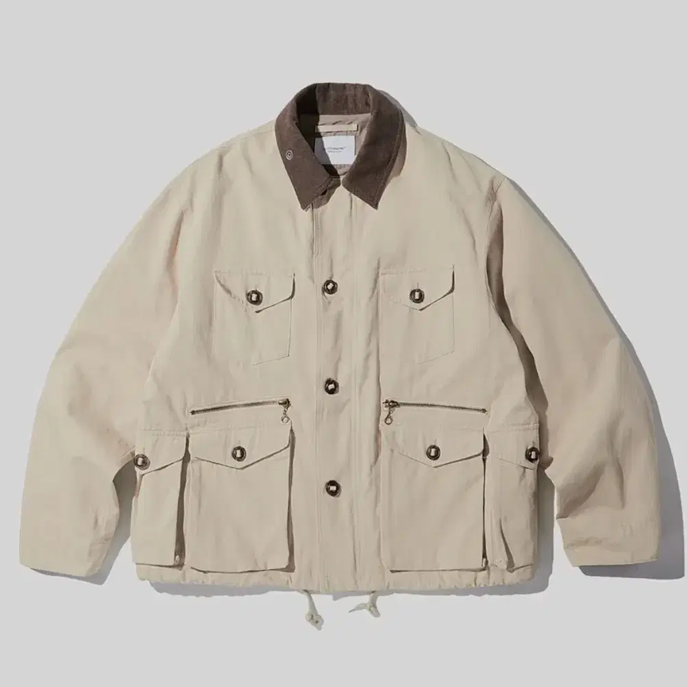 아웃스탠딩 VINTAGE CANVAS FISHING JACKET 베이지