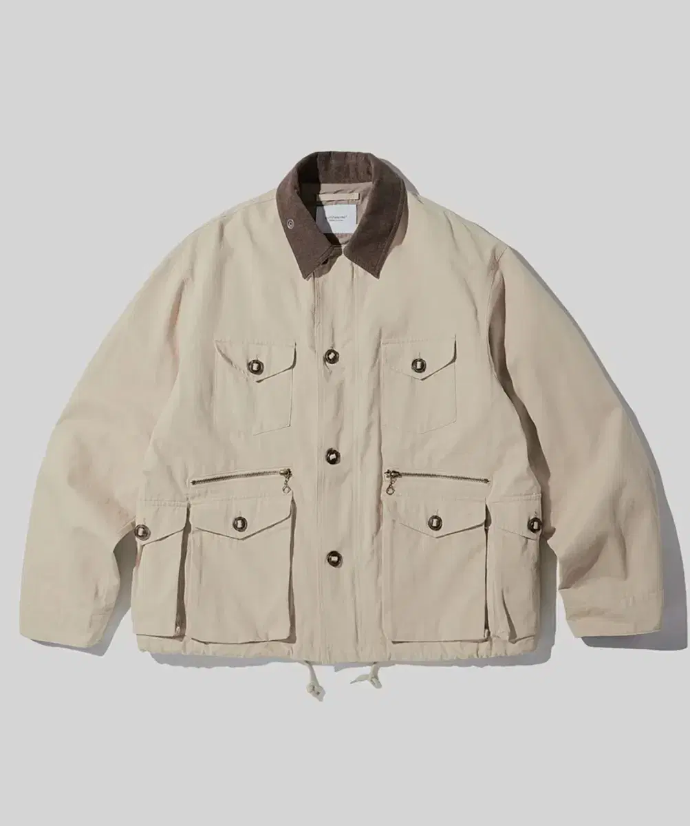 아웃스탠딩 VINTAGE CANVAS FISHING JACKET 베이지