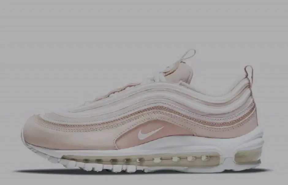 Genuine!! Lowest Price (W) Nike Air Max 97 Barely Rose Black Sole