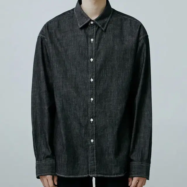 유니온블루 데님 셔츠 LAUNDRY DENIM SHIRT (BLACK)