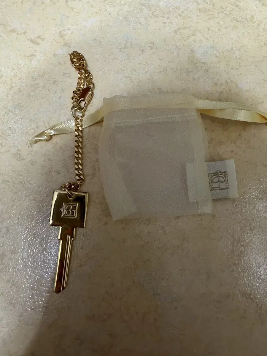 BG key chain (gold) 키링