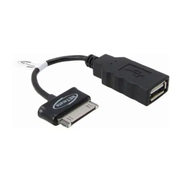 USB 2.0 A에서 30핀 OTG 변환케이블, 블랙, 0.12m