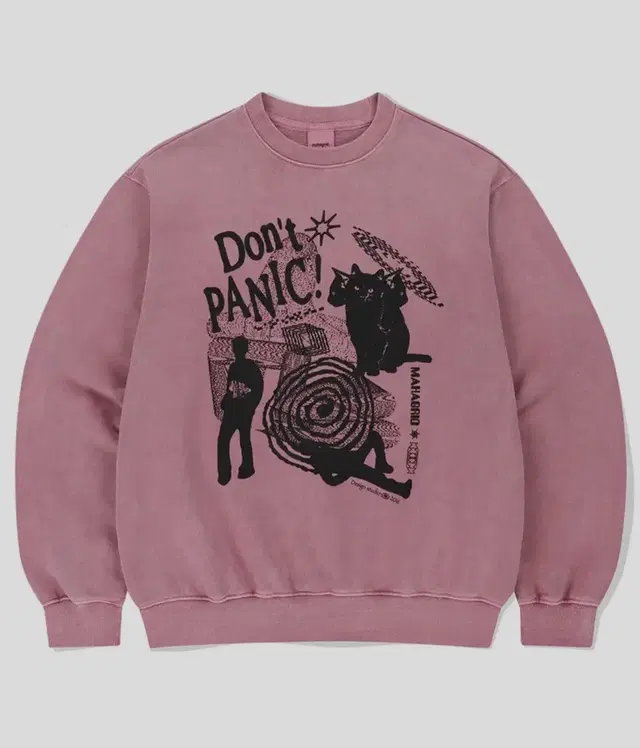 마하그리드 맨투맨 DONt PANIC PIGMENT SWEATSHIRT