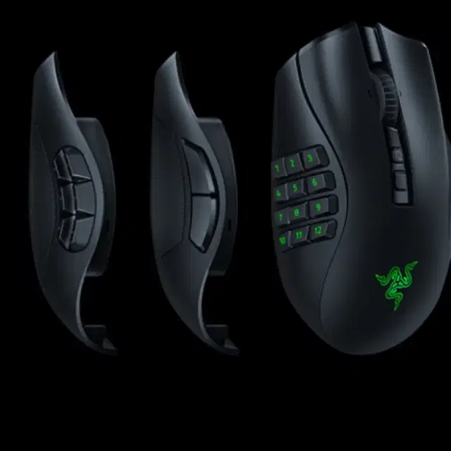 단순개봉 Razer 나가 프로 V2 무선 매크로 게이밍 마우스 + 충전독