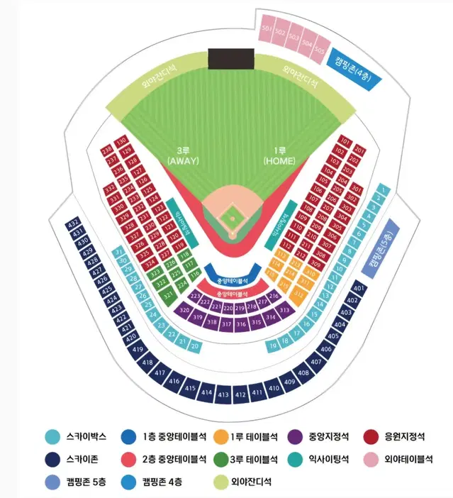 [준플레이오프 3차전] 1루 스카이존 406블럭 단석 (KT LG)