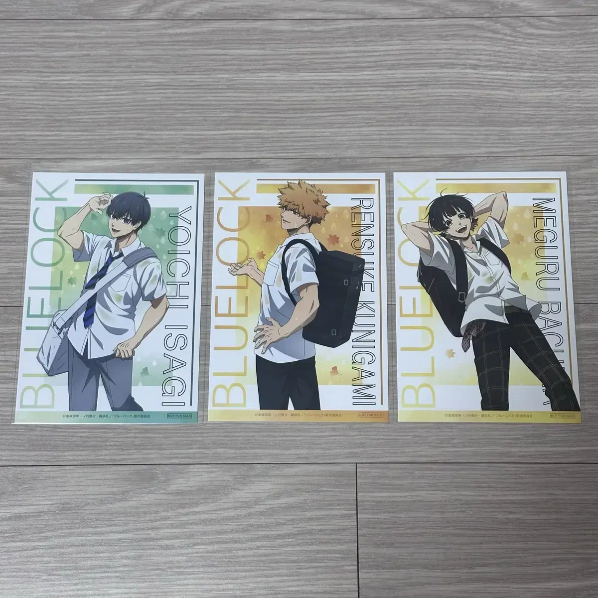 BLUELOCK ANIMATE pre-order benefit postcard bulk wts Isagi Kunigami Bachira