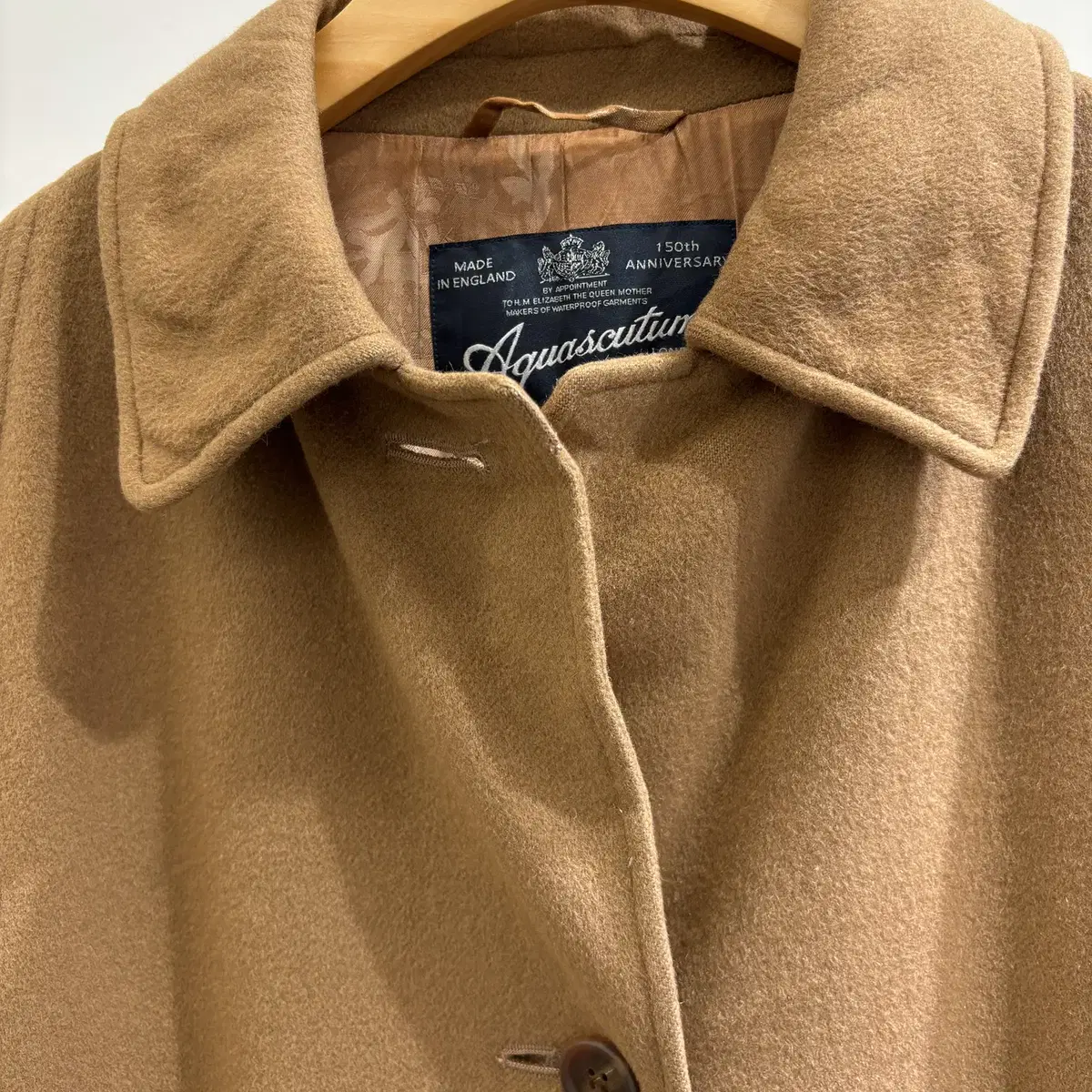 aquascutum 캐시미어 롱코트