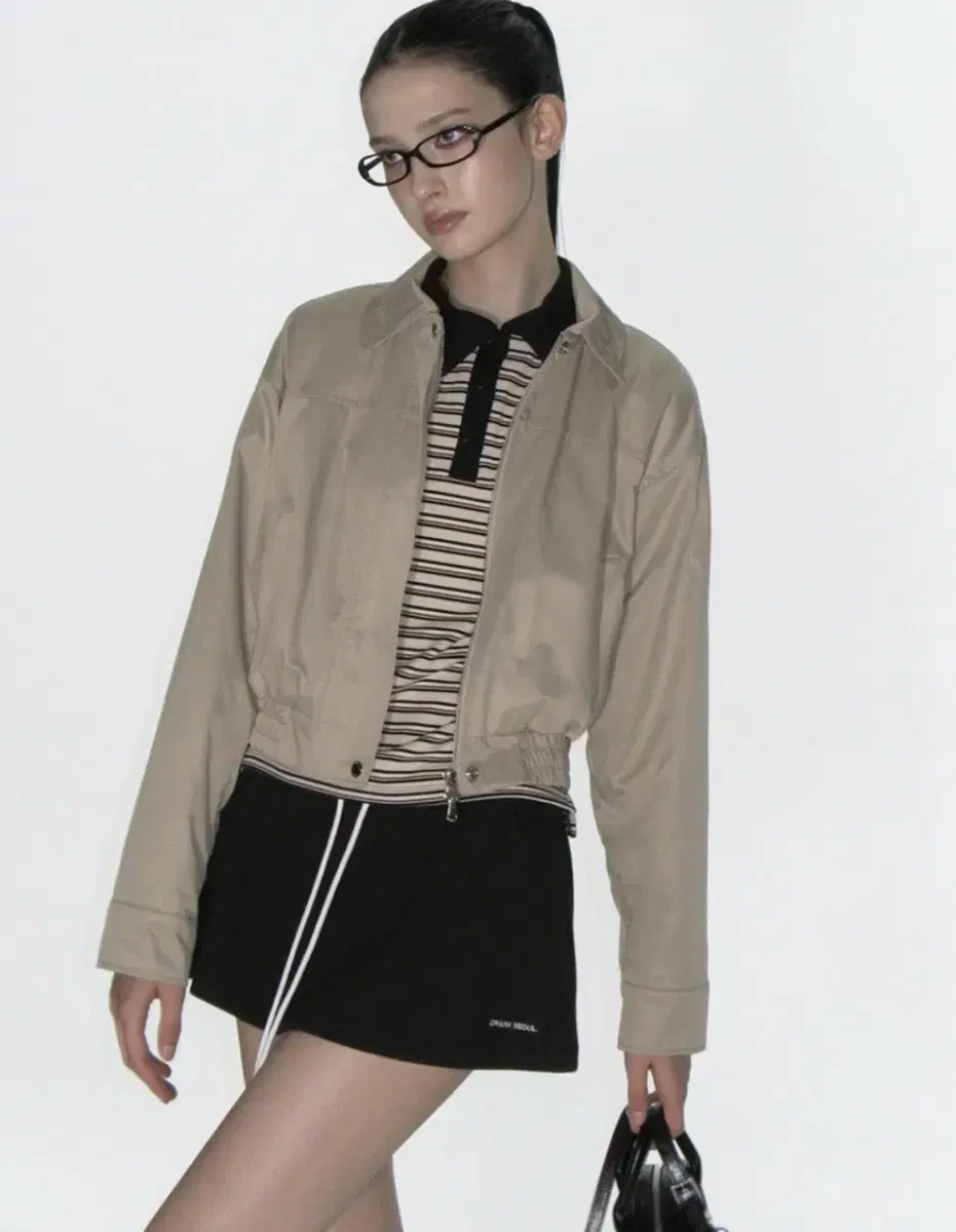 Crank Micro Flared Skirt Black