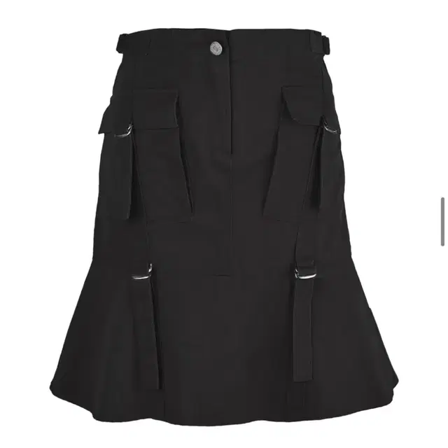 세릭 카고스커트 STRAP FLARED CARGO SKIRT / BLAC