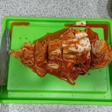 국물 받이 나양순 김치 도마