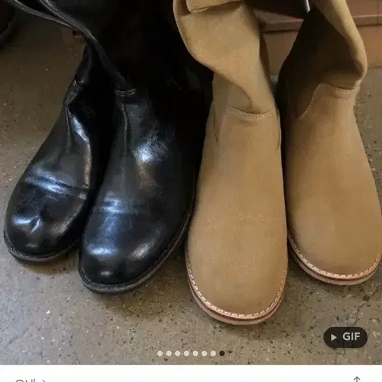 오네 mood western boots 카멜 컬러 웨스턴 부츠