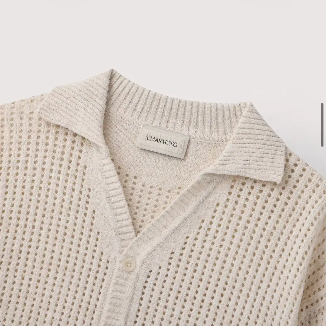 [우마뭉/새상품] Linen boucle crochet cardigan