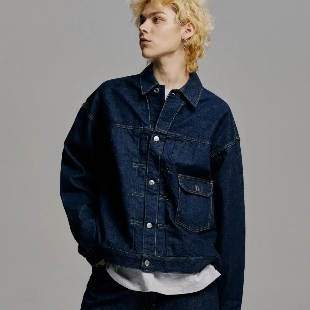 톰그레이하운드 YLEVE DENIM WORK JACKET커버올워크자켓