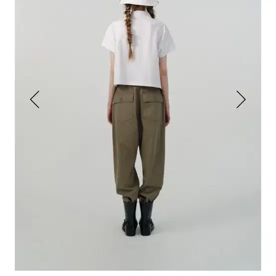 더바넷 Khaki Herringbone Fatigue Pants 삽니다!