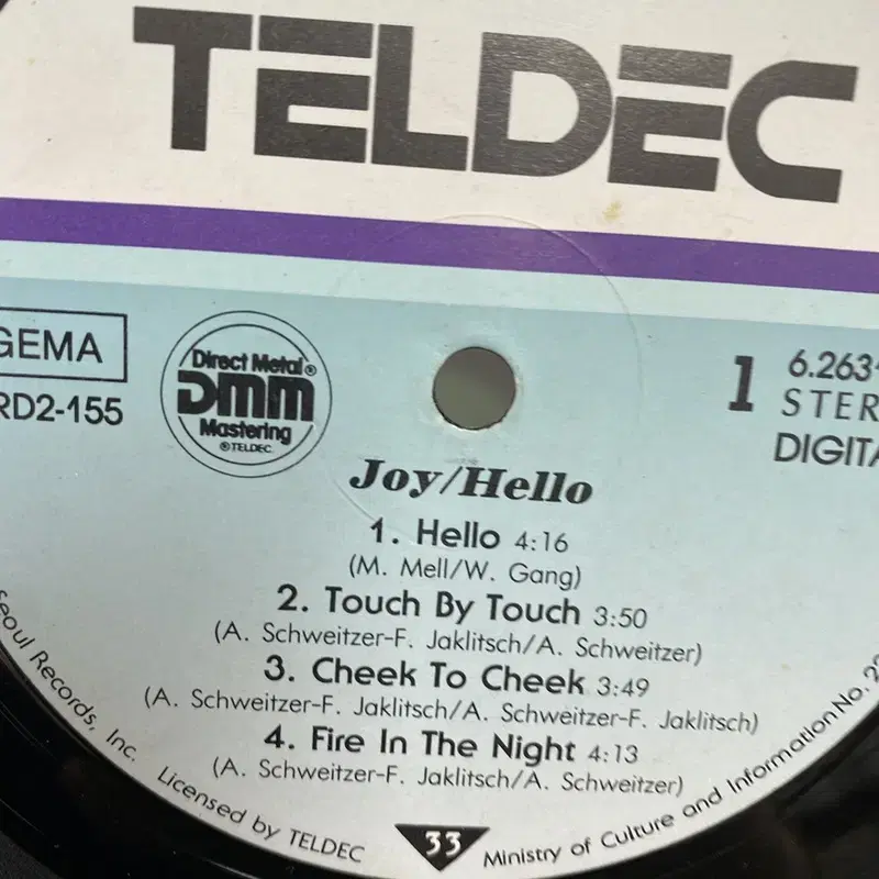 JOY HELLO LP / AA5891